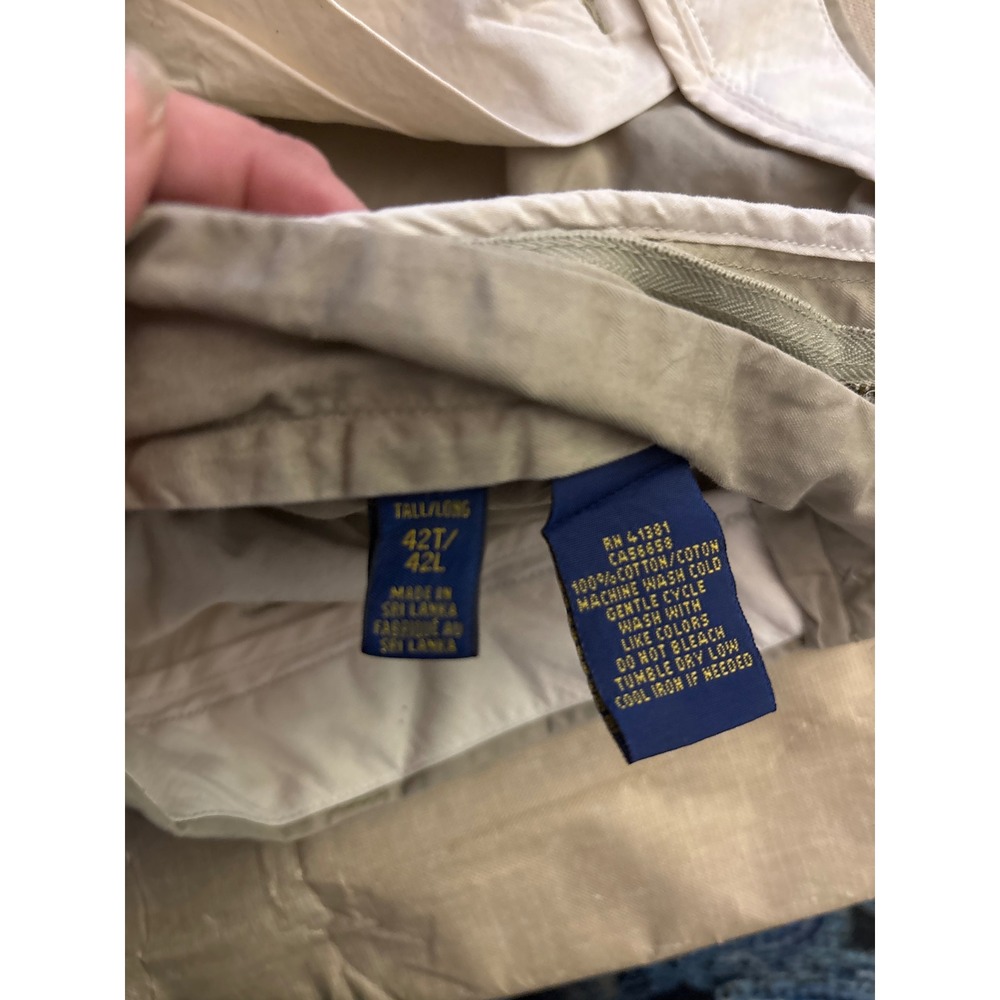 Polo‎ Ralph Lauren Classic Fit Chino Shorts Khaki Tan Mens Size 42 Tall - Picture 6 of 7